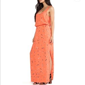 Splendid California Poppies Maxi Dress -size small